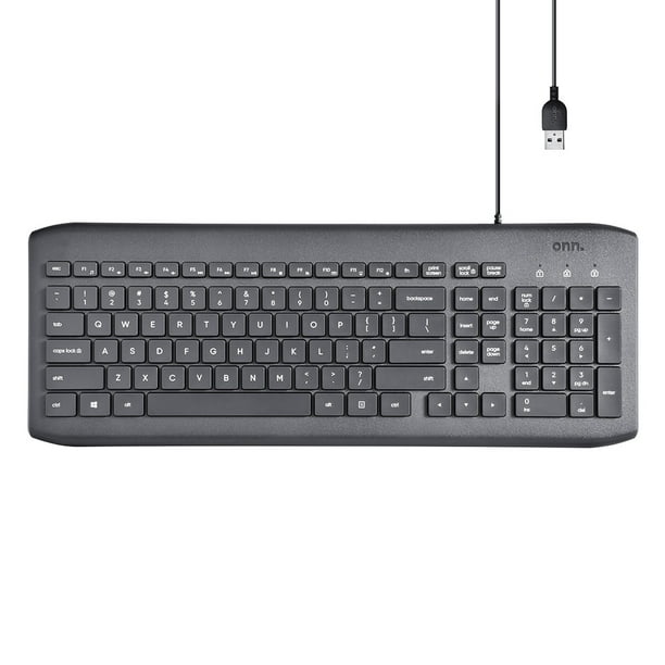 ONN Wired Soft Touch Keyboard for MAC and PC 